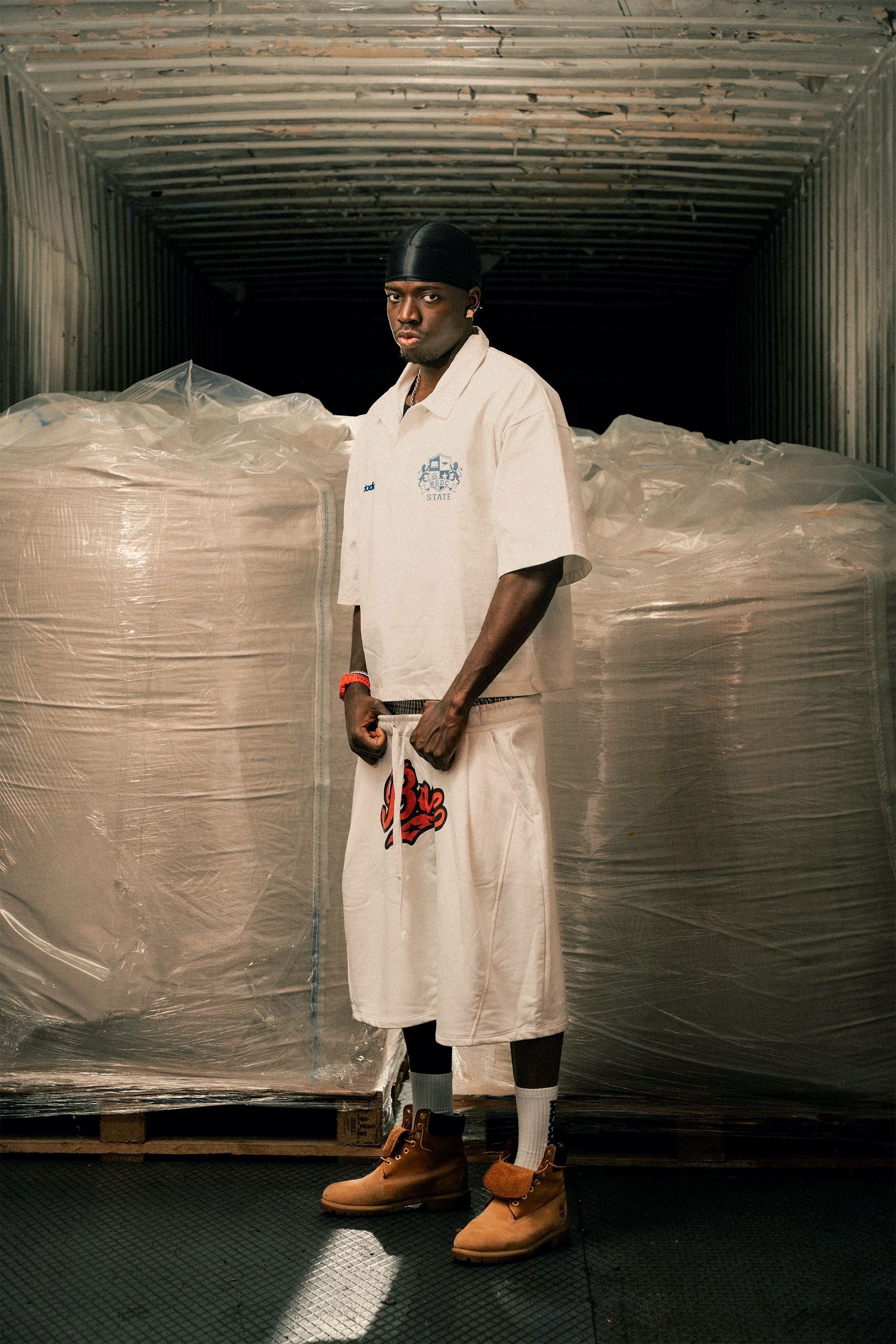 Fleece Jorts "LAST DELIVERY" DoubleLayer League Cream