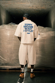 Fleece Jorts "LAST DELIVERY" DoubleLayer League Cream