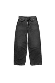 Denim Pants “DE LA RUE À LA RUE” BackLogo Black 