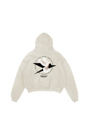 Boxy Hoodie “RESORT” Dove Cream