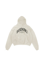 Boxy Hoodie “RESORT” Dove Cream