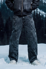 Line Cross Denim "DIRTY XMAS" Stone Washed