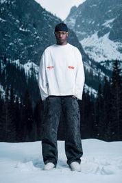 Longsleeve "DIRTY XMAS" Apres-Ski in the Street White