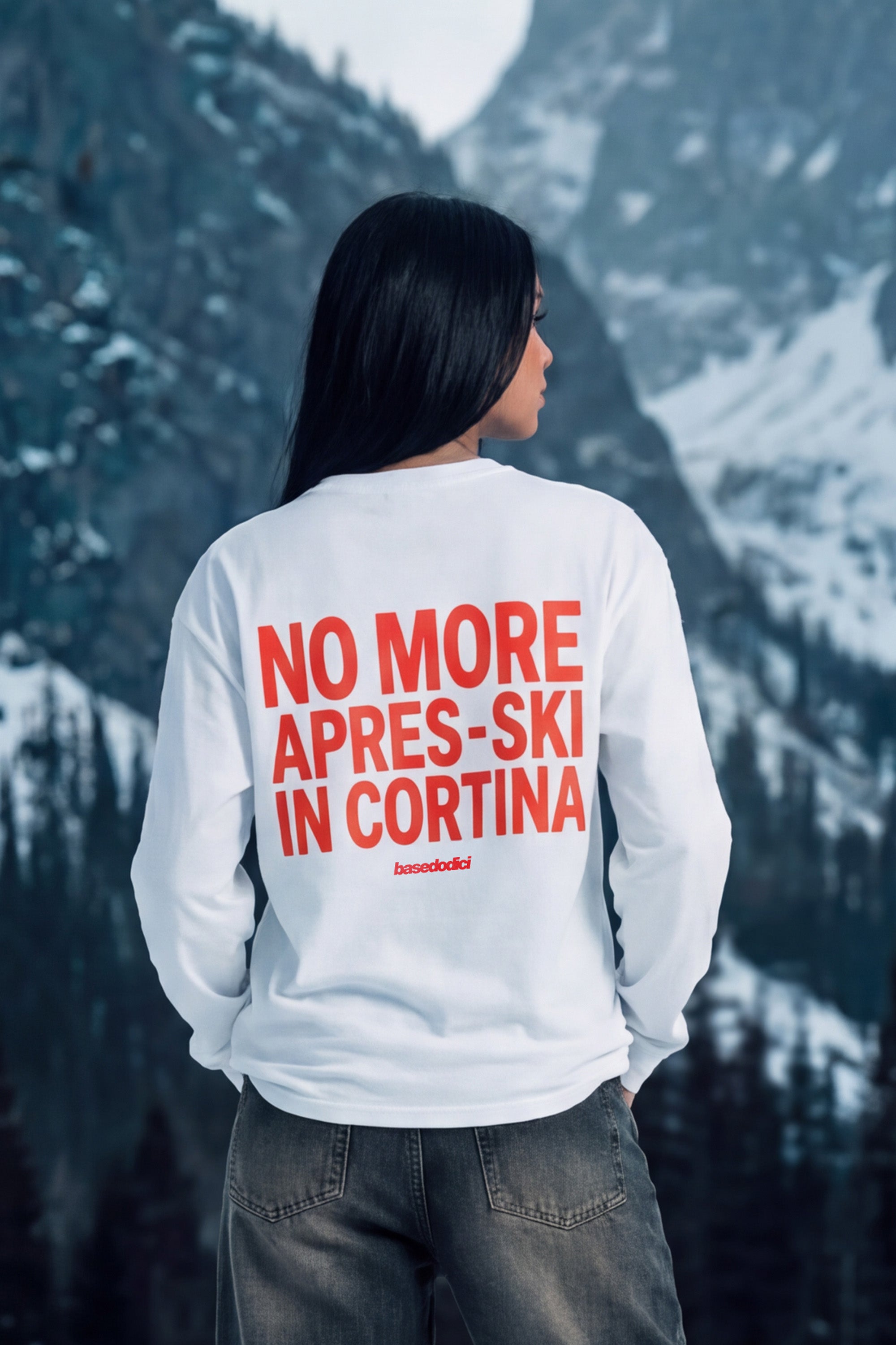 Longsleeve "DIRTY XMAS" No More Apres-Ski White