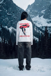 Longsleeve "DIRTY XMAS" Apres-Ski in the Street White