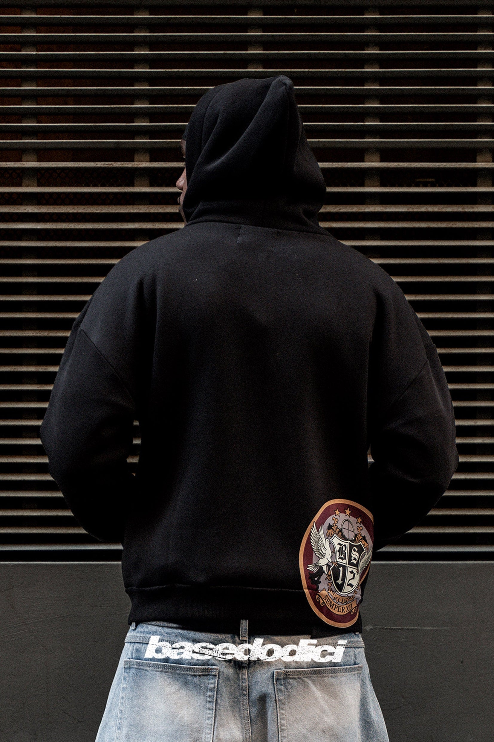 Full Zip "BROKENNESS" BAD Black