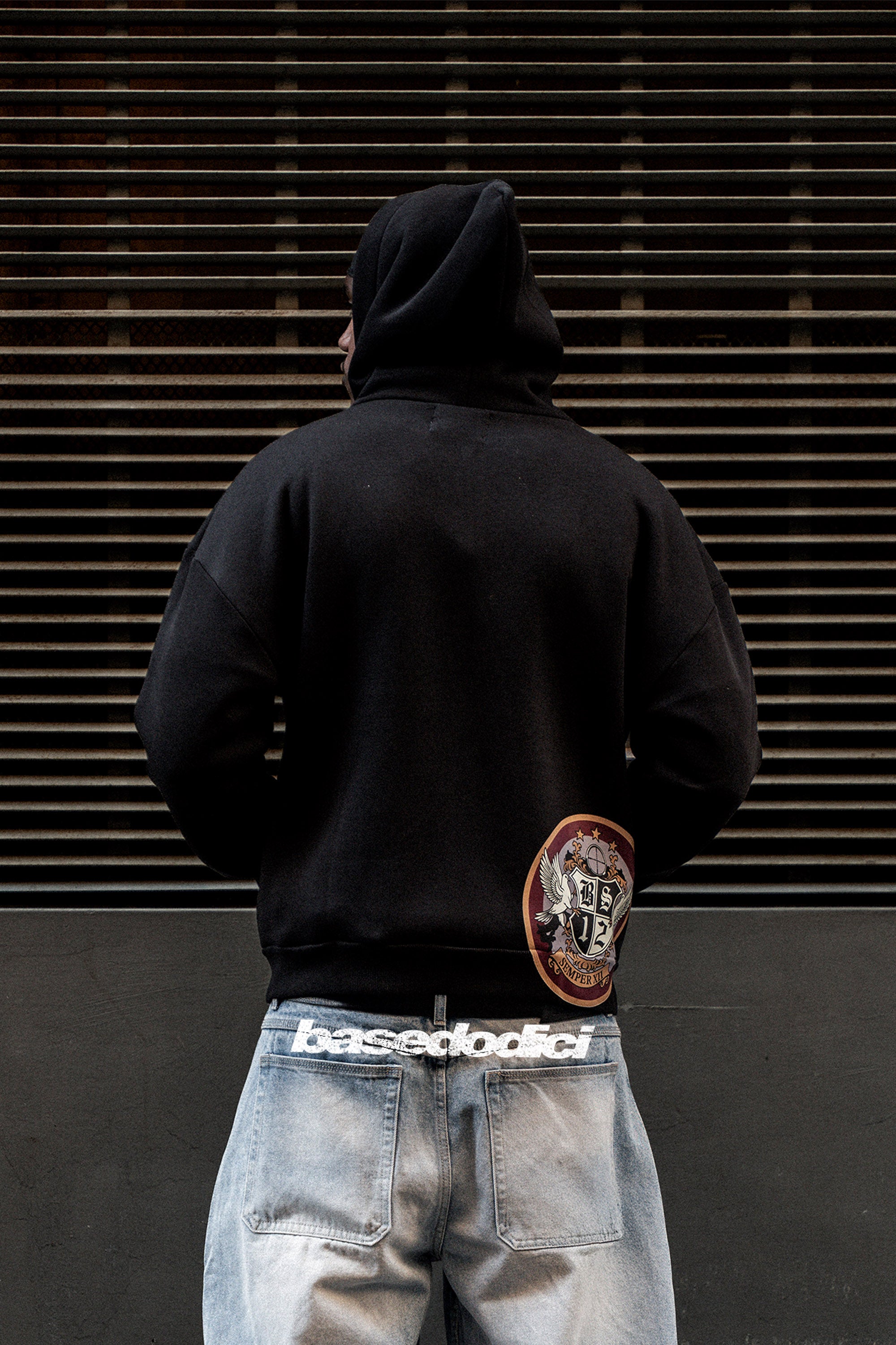 Full Zip "BROKENNESS" BAD Black