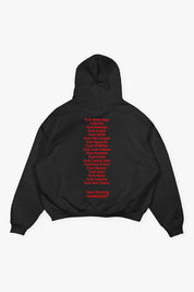 Hoodie “COMFY” FCK Black/Red