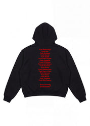 Hoodie "COMFY" FCK Black/Red