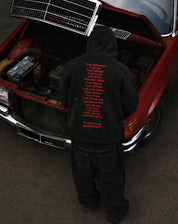 Hoodie "COMFY" FCK Black/Red