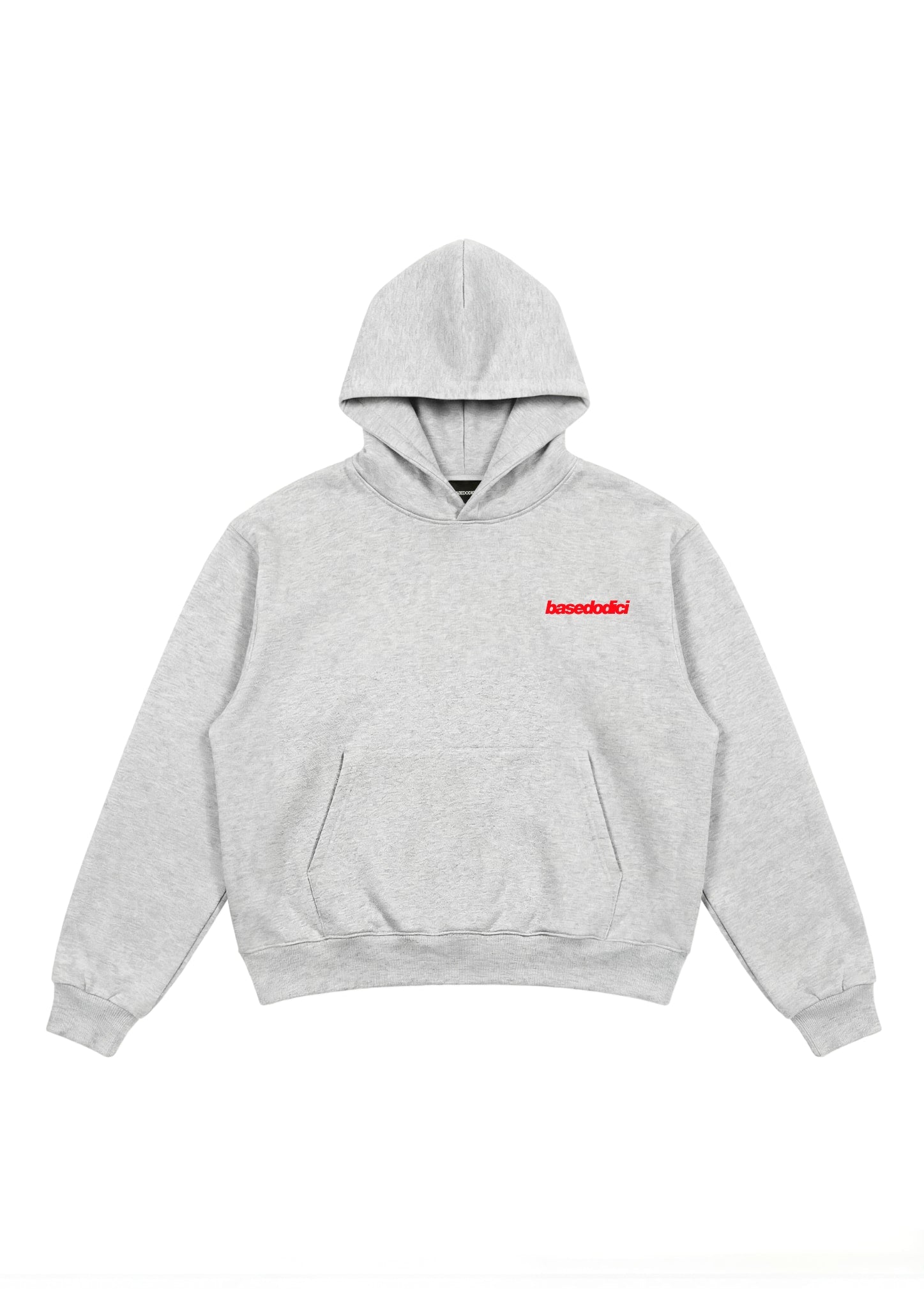 Hoodie "COMFY" FCK AshGrey/Red
