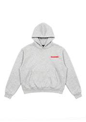Hoodie "COMFY" FCK AshGrey/Red