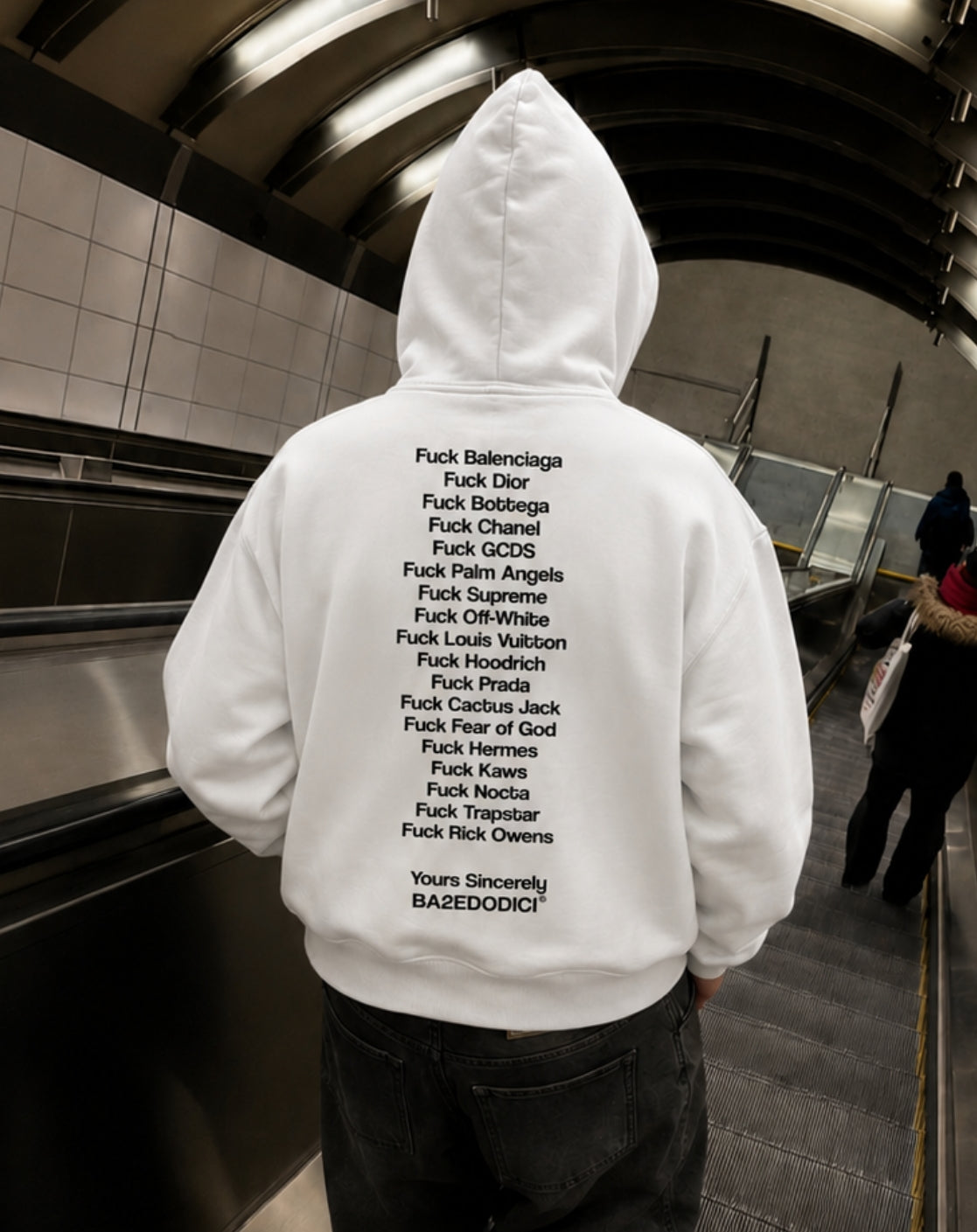 Hoodie "COMFY" FCK White