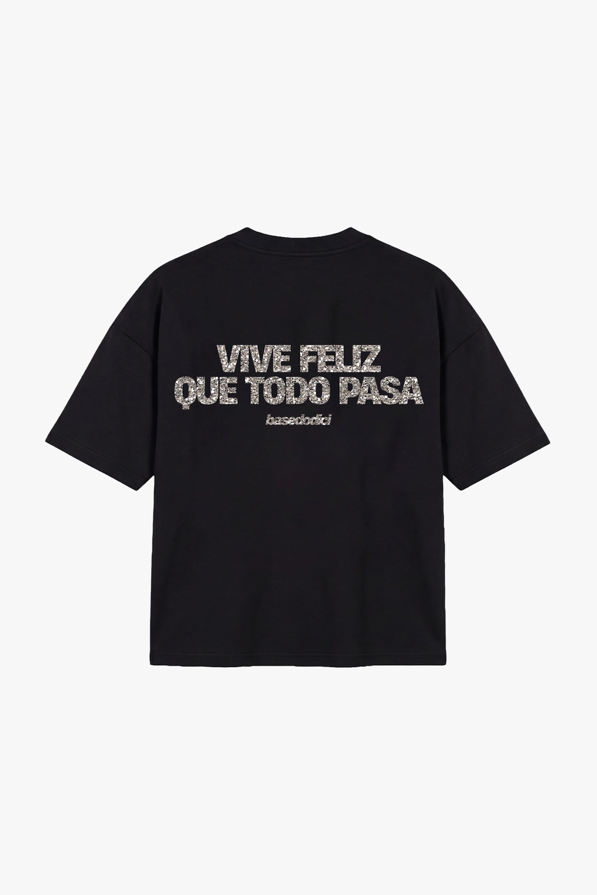T-Shirt "COPY&PASTE" ViveFeliz Black/Glitter