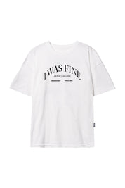 Boxy T-Shirt “THECLINOXBASEDODICI” iWasFine White