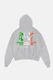 Hoodie "SAMURAIJAYxBASEDODICI" TuttoSbagliato Grey/ITA