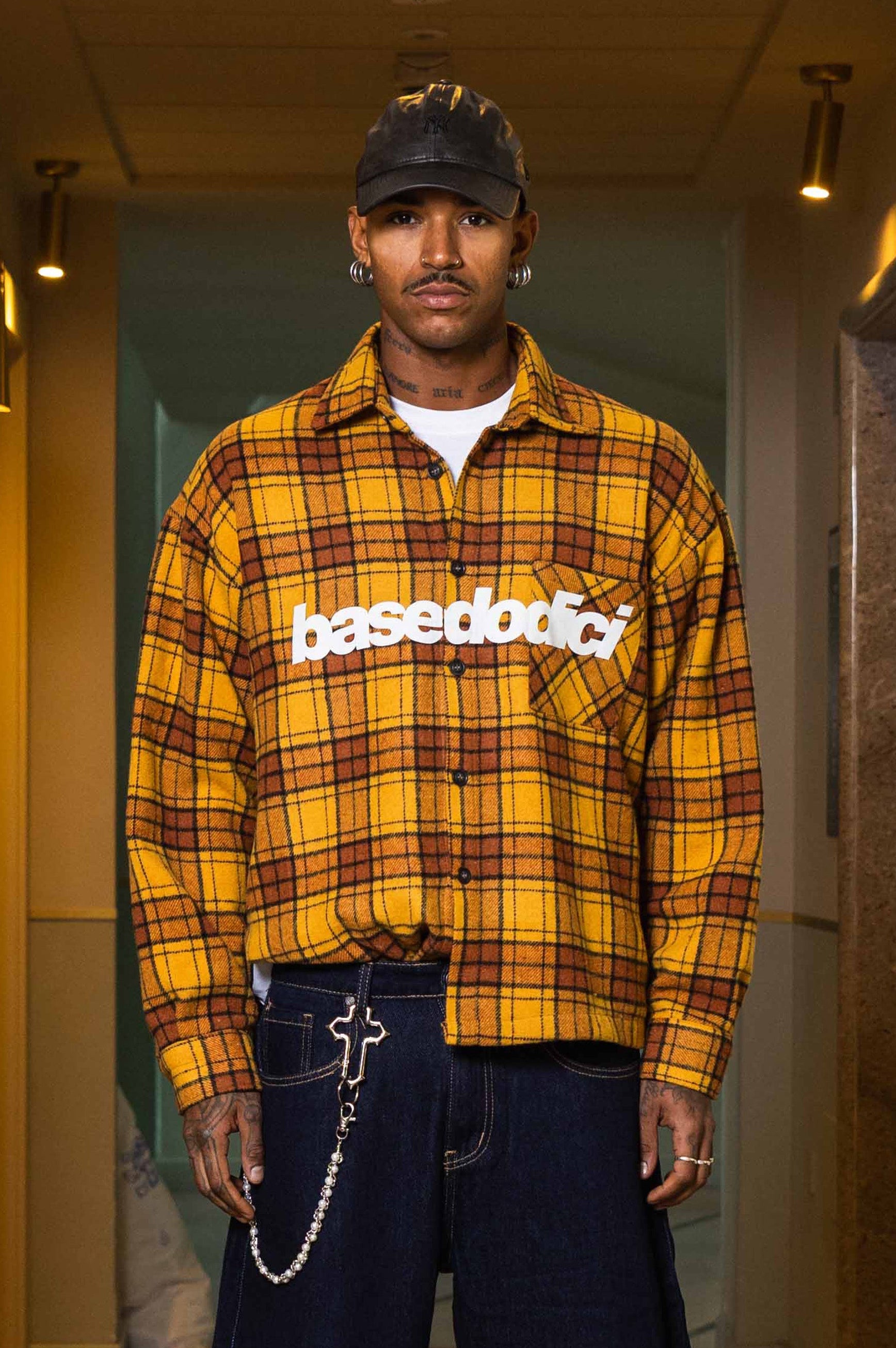 Flanella Shirt “WORLD TOUR” Yellow