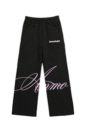 Fleece Pants "AMMO" CHI'T'SAP Black/ScriptPink