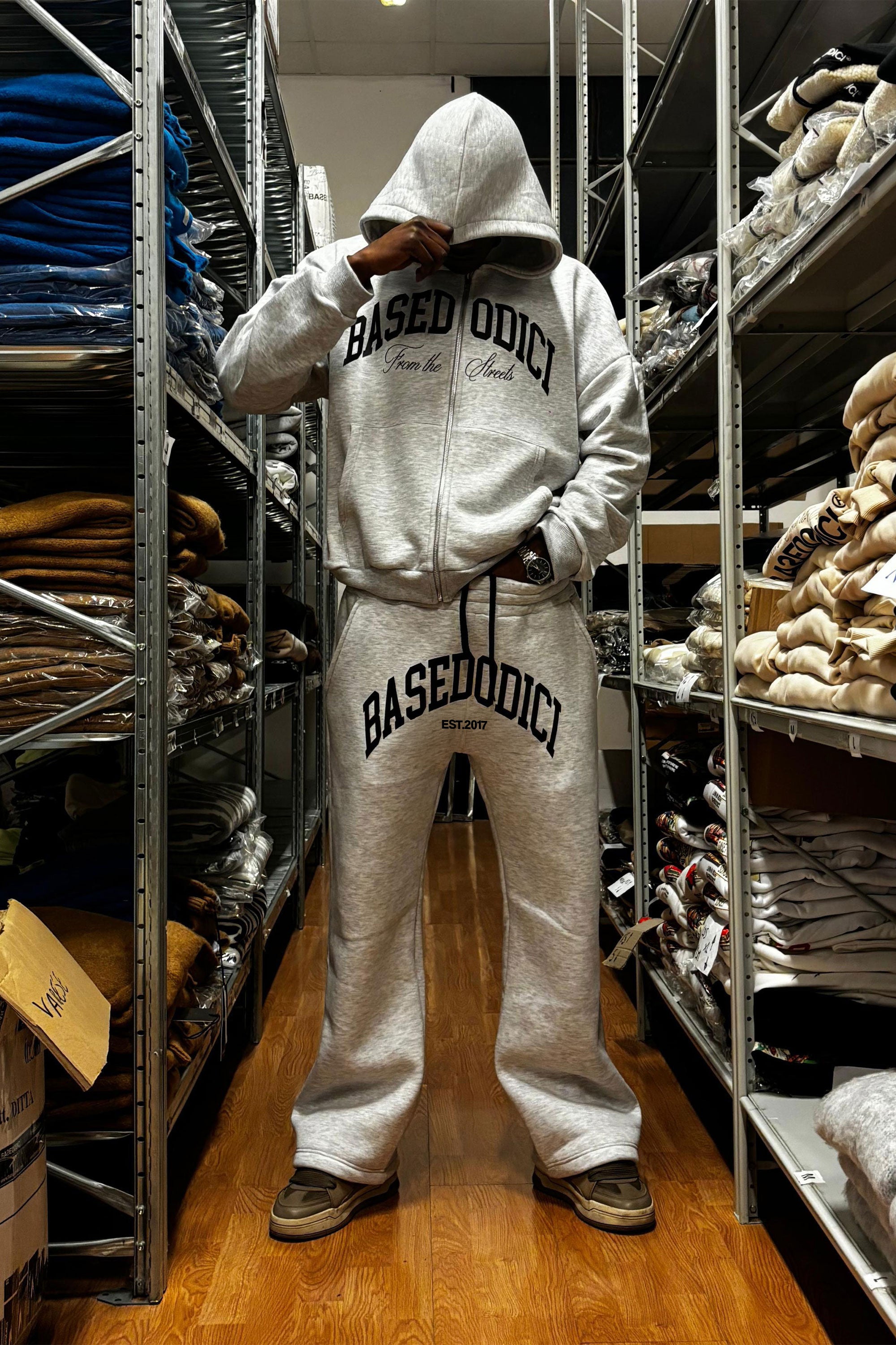 Fleece Pants “COMFY” ArcLogo Ash Grey