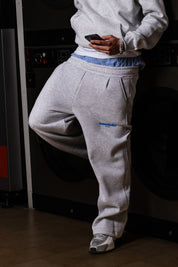 Fleece “COMFY” Front Logo AshGrey/Blue
