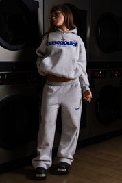 Fleece “COMFY” Front Logo AshGrey/Blue