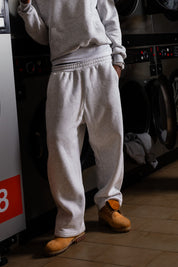 Fleece “COMFY” Vertical Logo AshGrey/Black