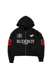 Full Zip "RUDEBOY LDN" 12 Black
