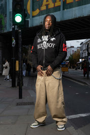 Full Zip "RUDEBOY LDN" 12 Black