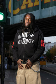 Full Zip "RUDEBOY LDN" 12 Black