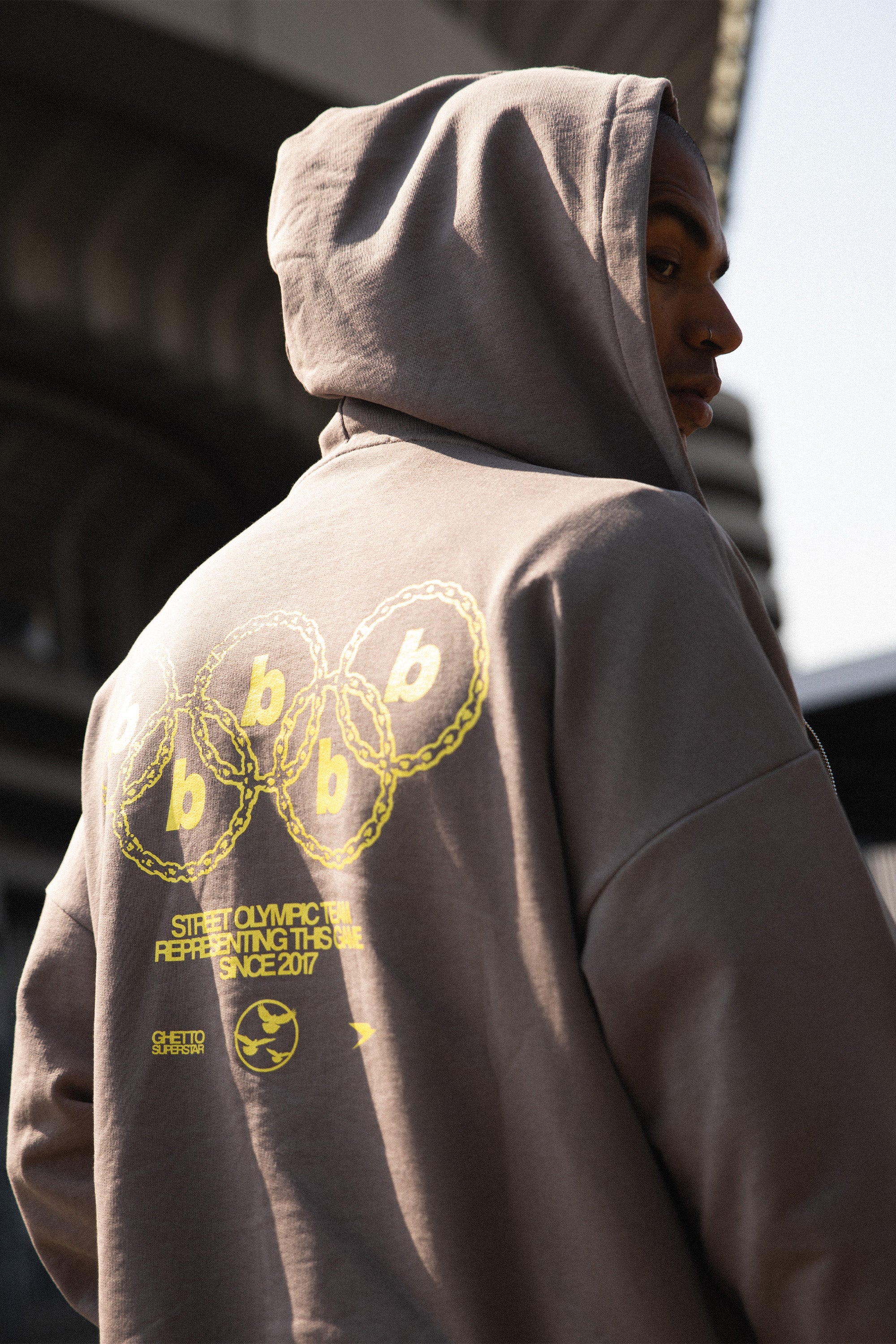 Zip Hoodie “CRUEL SEASON” Italian Grey