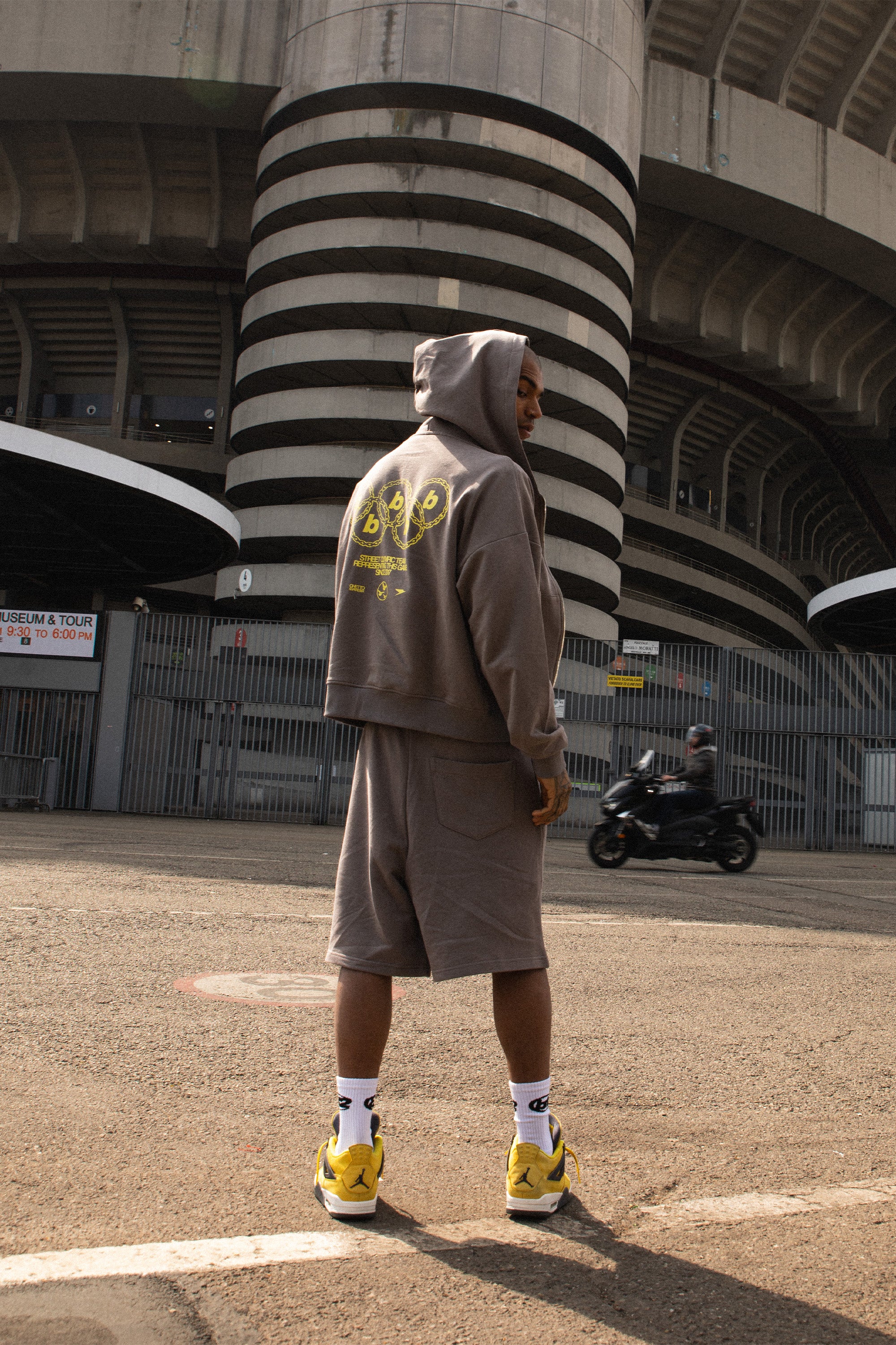 Zip Hoodie “CRUEL SEASON” Italian Grey