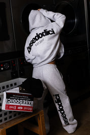 Full Zip “COMFY” Back Logo AshGrey/Black