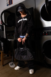 Full Zip “COMFY” Front Logo Black/White