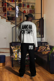 Longsleeve "AMMO" CHI'T'SAP White/BasicScript