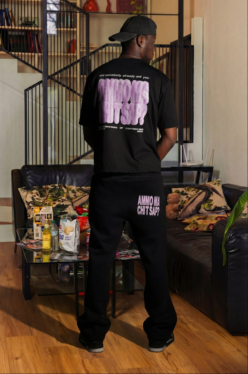 T-Shirt "AMMO" CHI'T'SAP Black/FurryPink