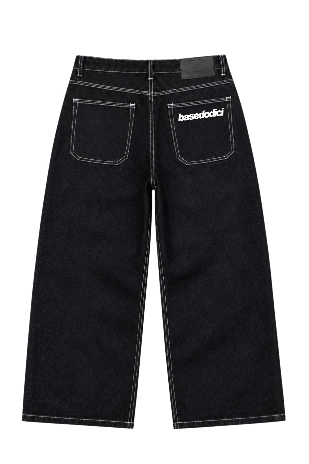 Bigall Denim “NEW MONEY” Back Logo Black Raw