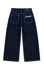 Bigall Denim “NEW MONEY” Back Logo Blue Raw