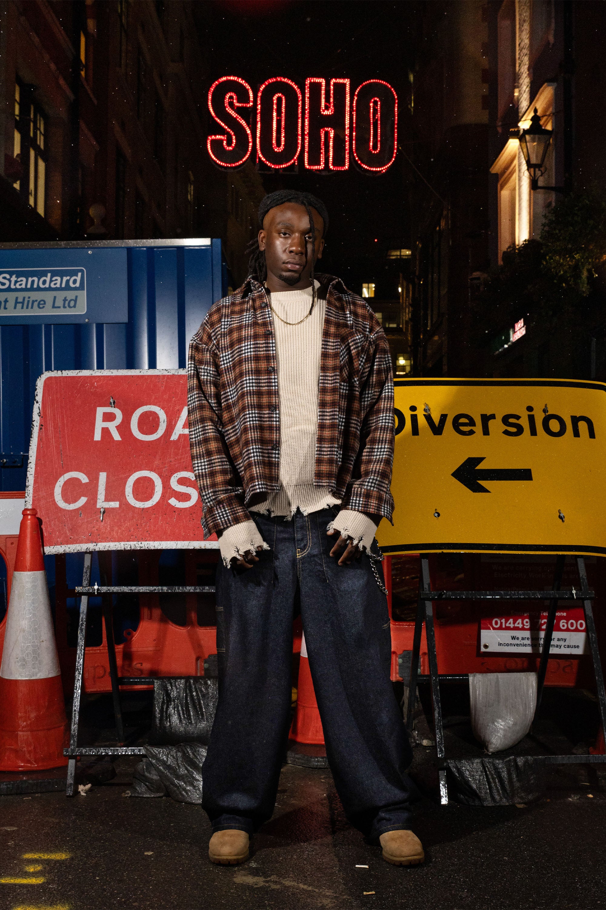 Look "RUDEBOY LDN" Flannel Crown