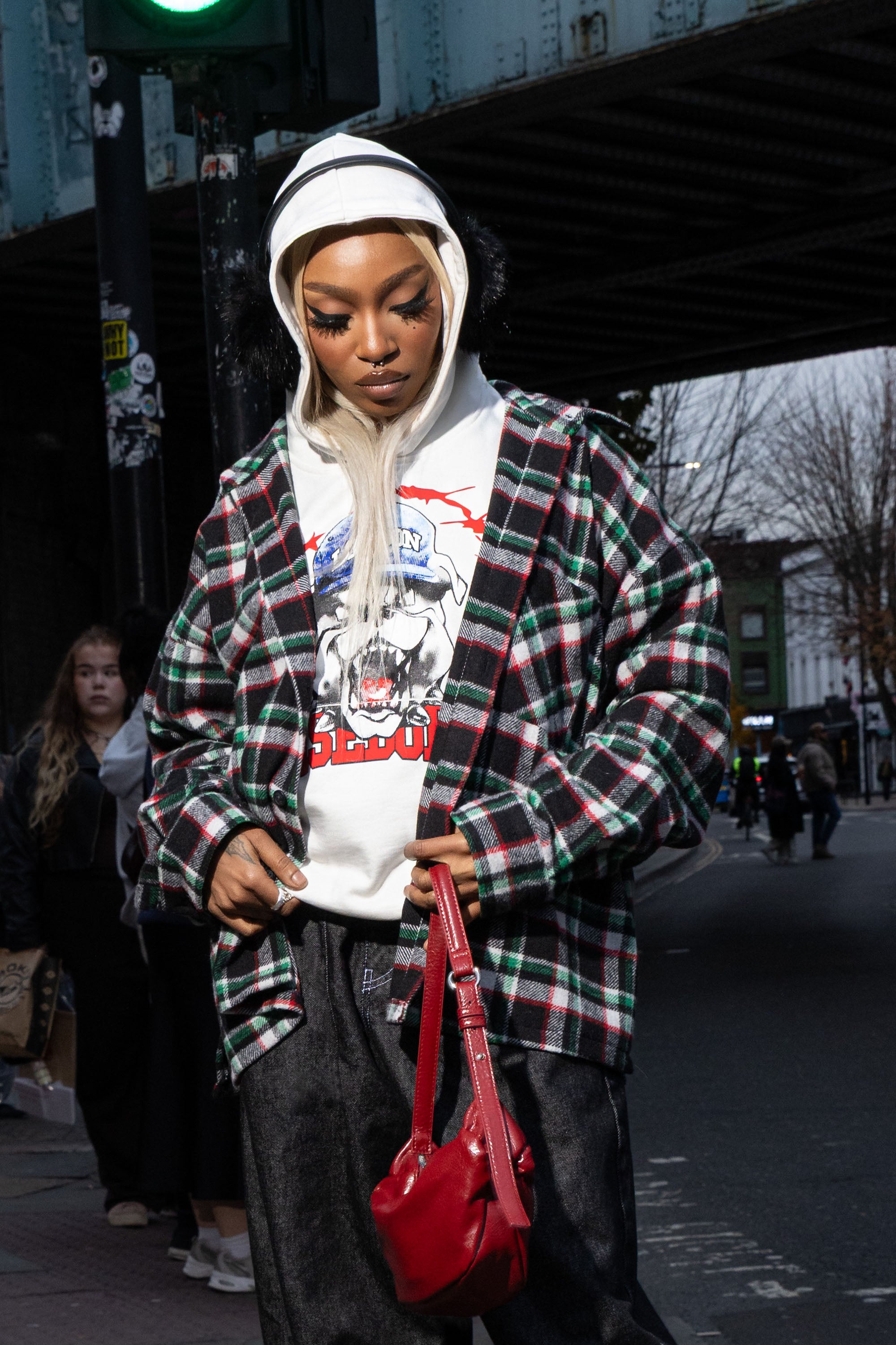 "RUDEBOY LDN" Flanella Shirt Shoulder Logo