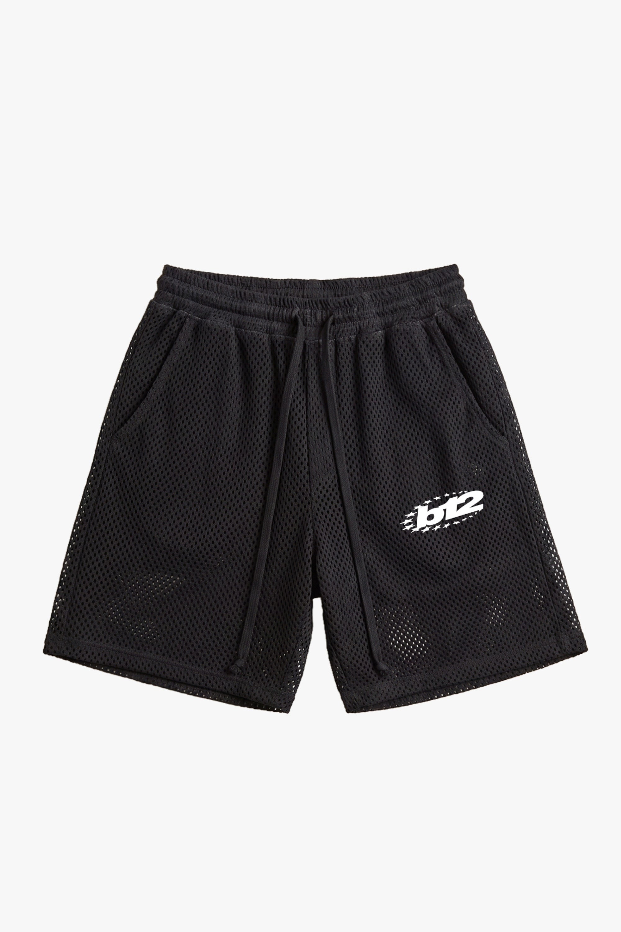 Fleece Jorts Mesh "RIVIERA" logo Black