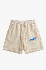 Fleece Jorts Mesh "RIVIERA" logo White