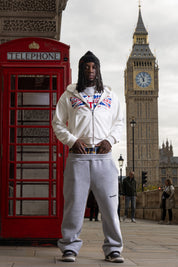 "RUDEBOY LDN" Fleece Pants DoubleLayer AshGrey