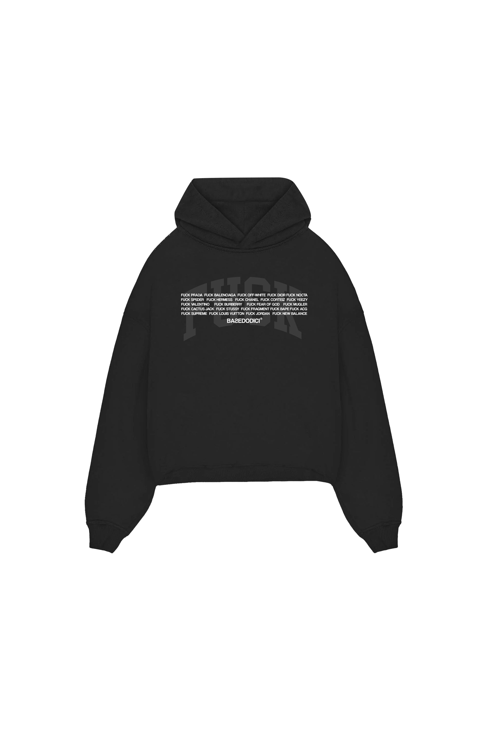 Hoodie "FCK 3.0" Logos Black