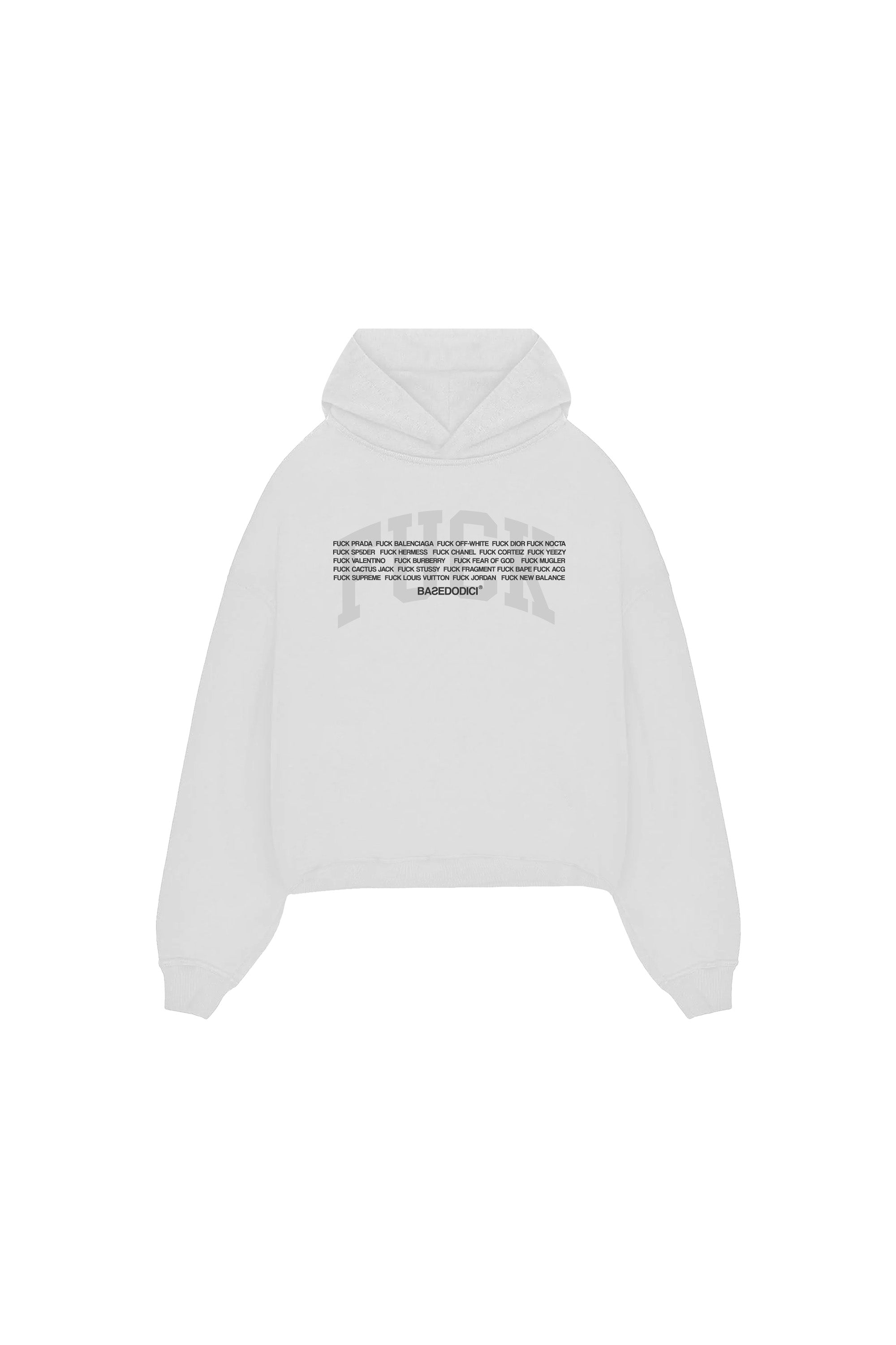 Hoodie "FCK 3.0" Logos White