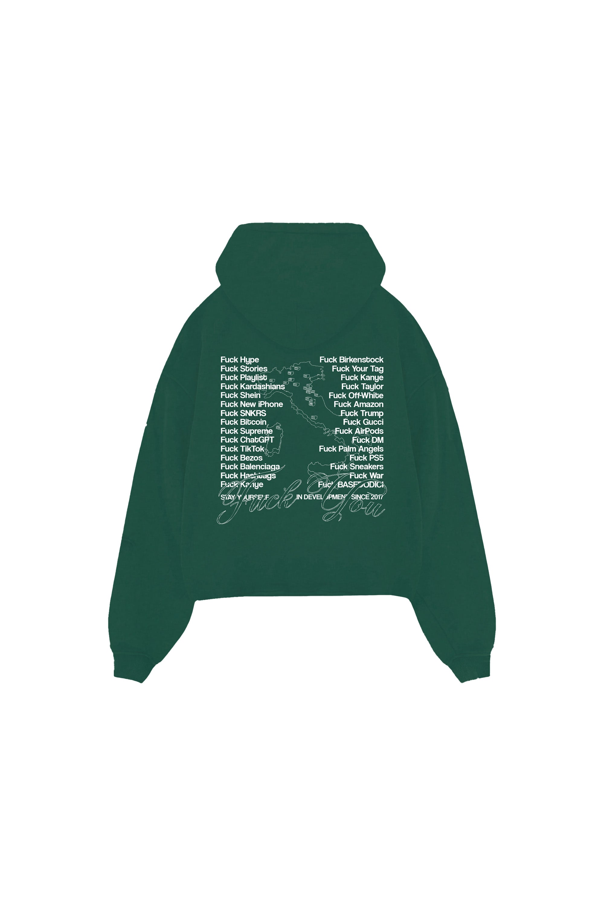 Hoodie "FCK 3.0" Italy Green