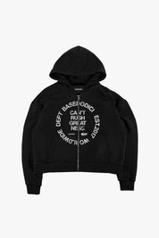 "RUDEBOY LDN" Full Zip CantRush Black