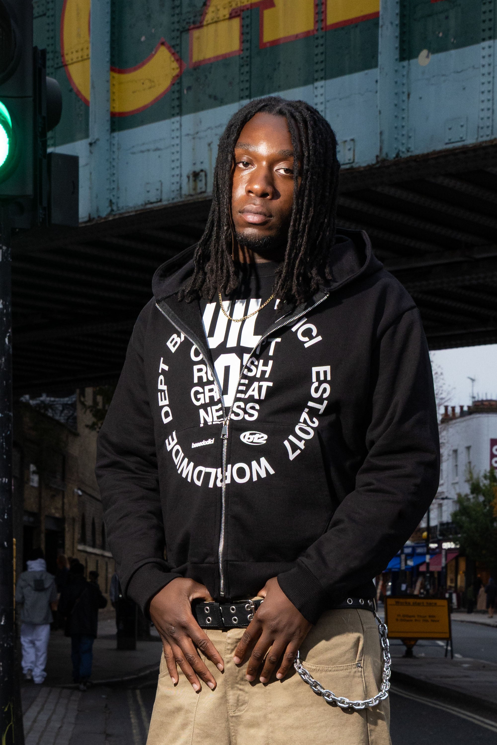 "RUDEBOY LDN" Full Zip CantRush Black