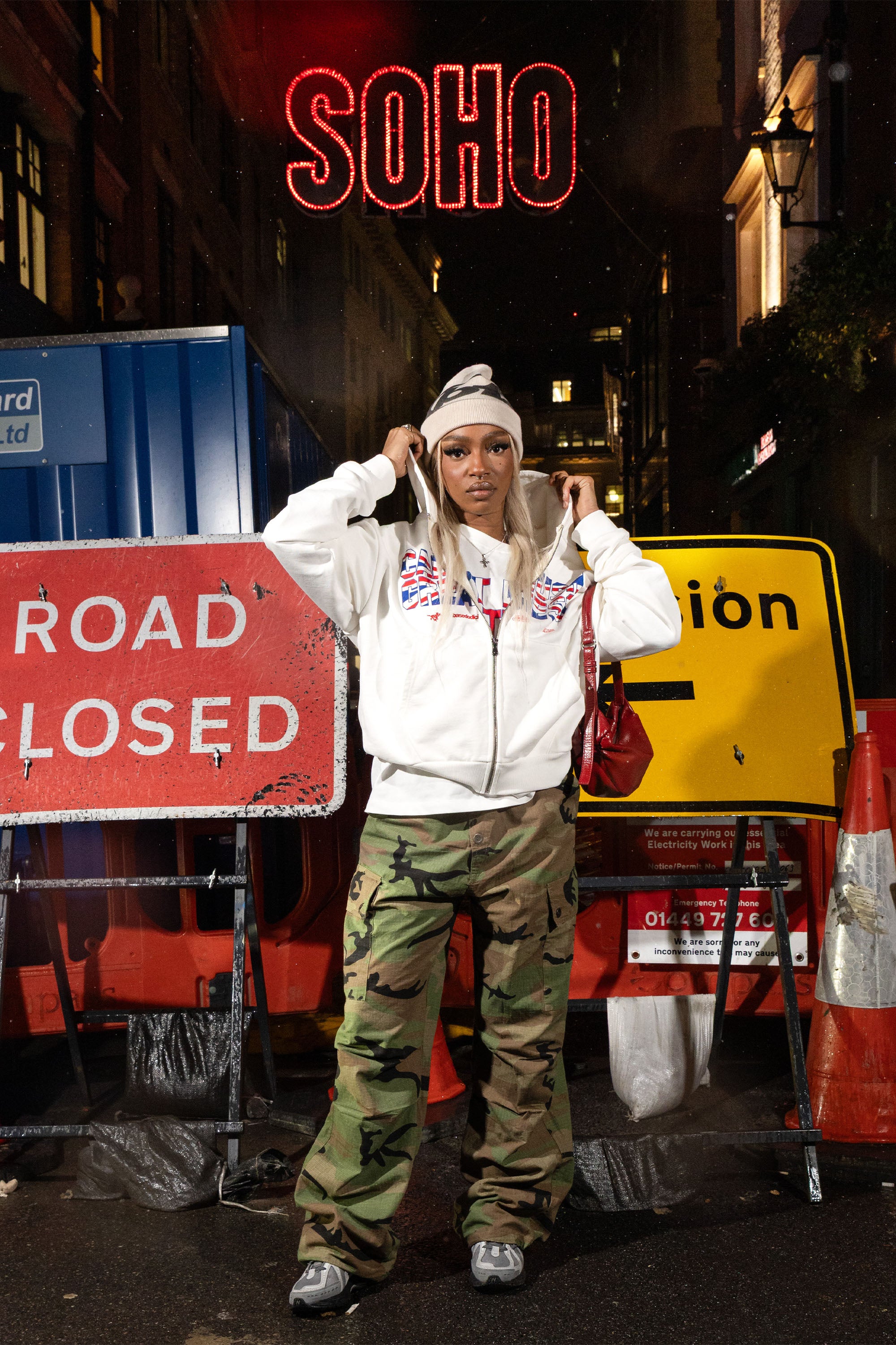 "RUDEBOY LDN" Full Zip CantRush Cream