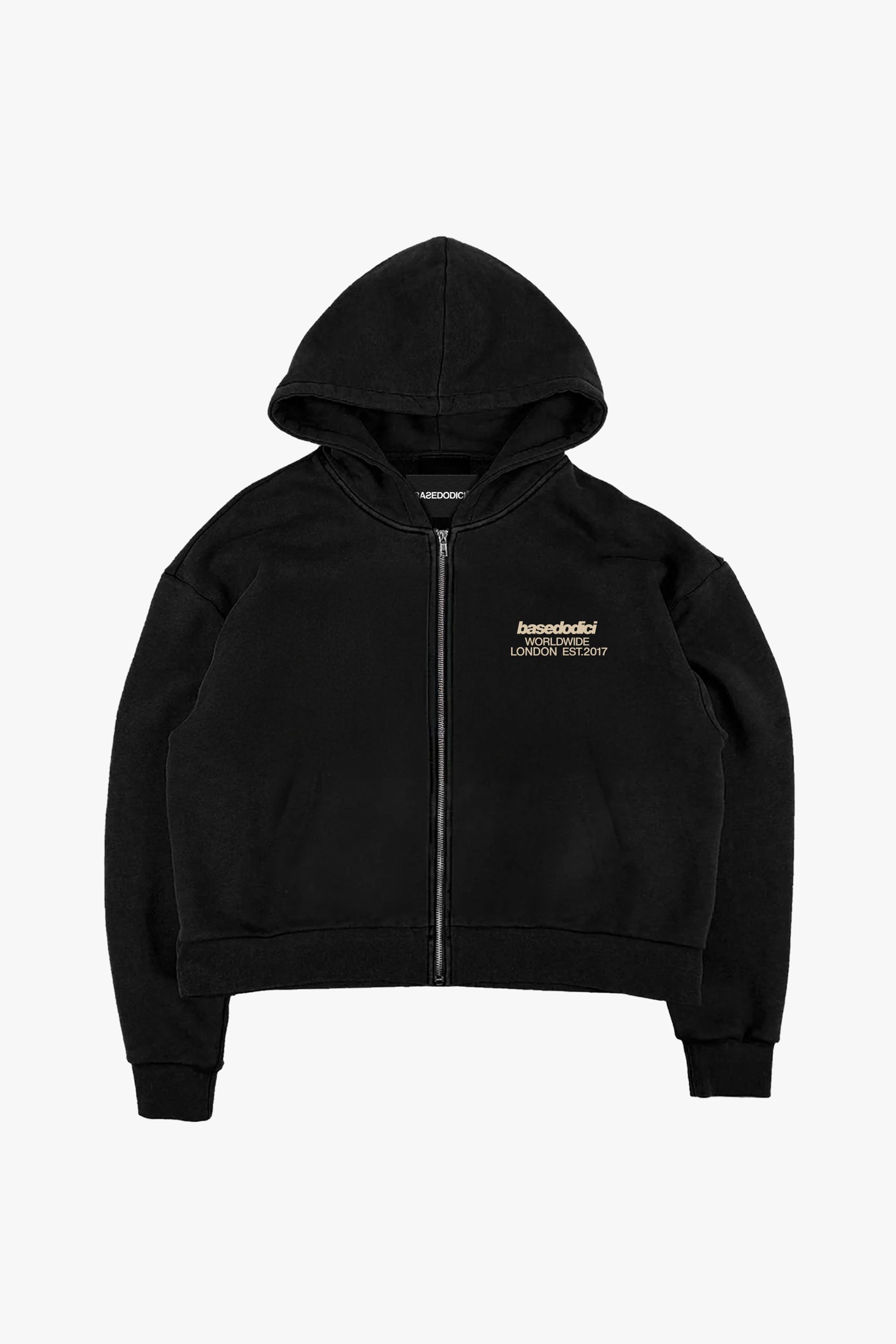 "RUDEBOY LDN" Full Zip RudeBoy Black