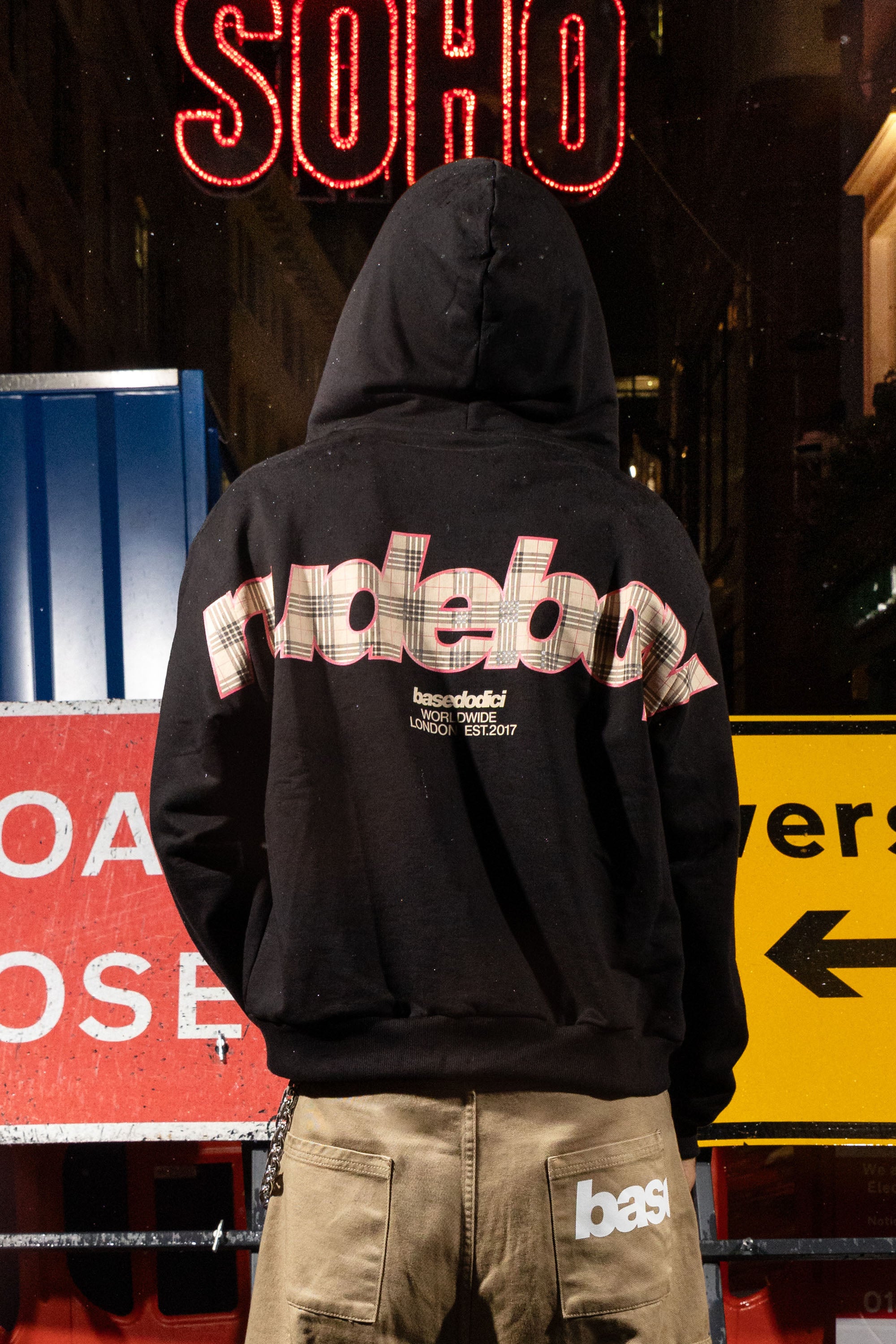"RUDEBOY LDN" Full Zip RudeBoy Black